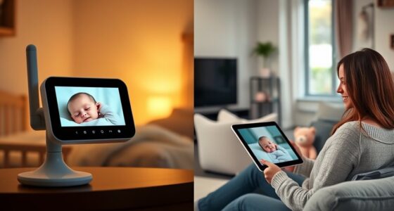 top split screen baby monitors