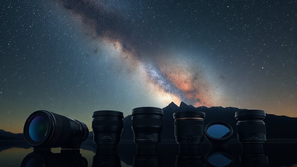 top wide field milky way lenses