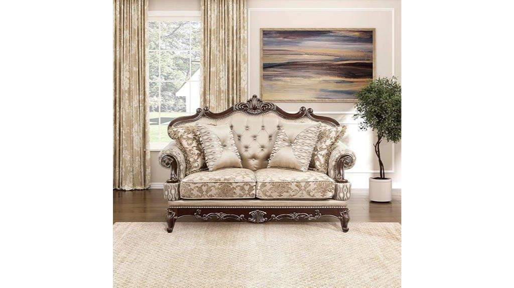traditional two seater sofa