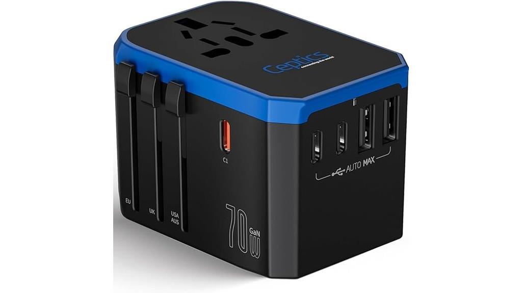 travel adapter with gan