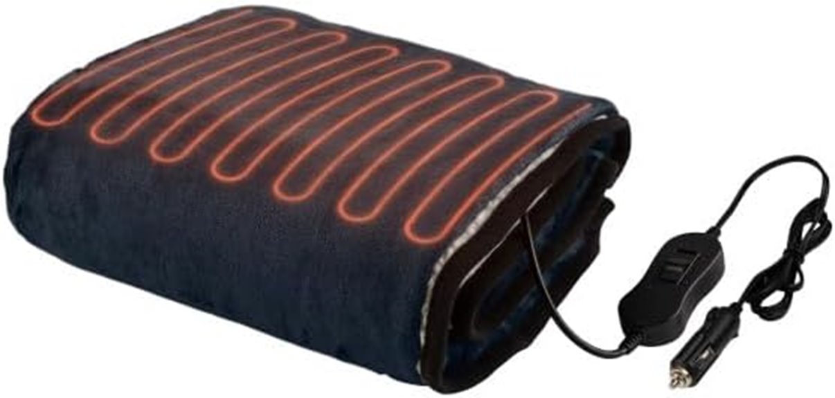 travel car heated blanket