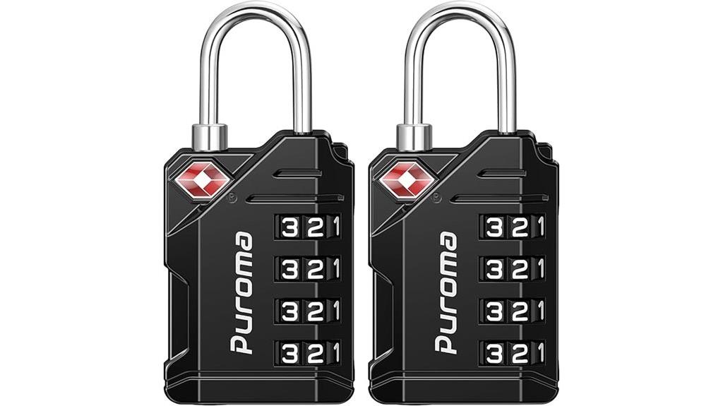 tsa approved luggage locks