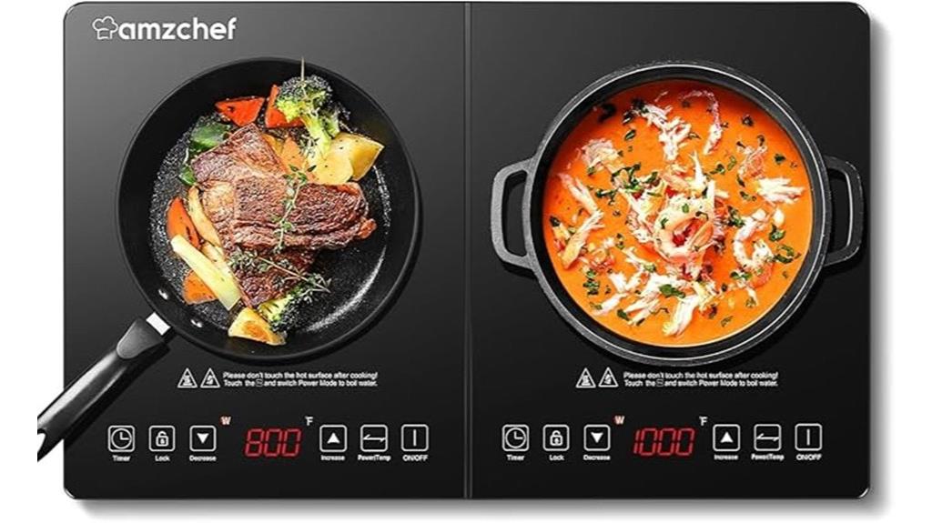 two burner touch cooktop