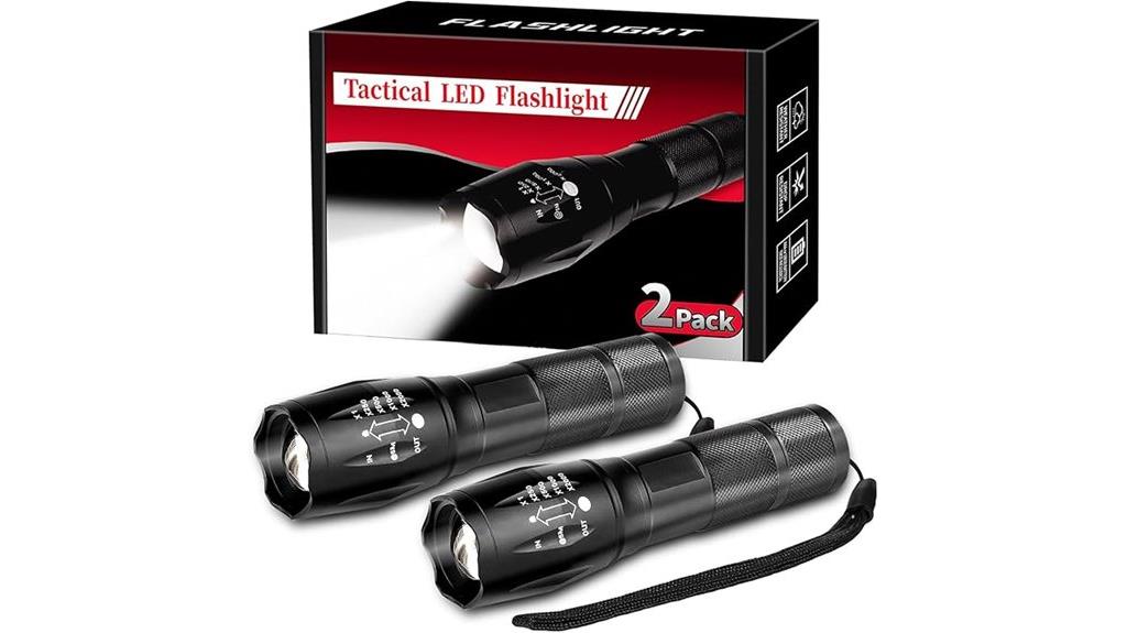 two flashlights five modes