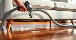 undocumented vacuuming under furniture