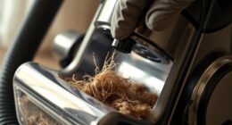 upright vacuum clog removal