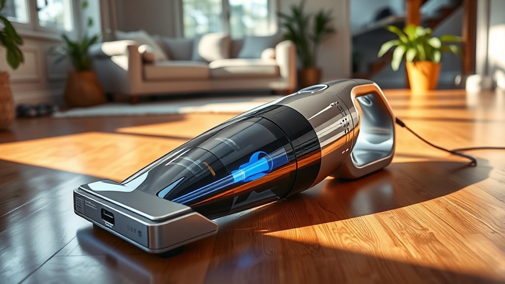 uv sanitizing vacuum operation