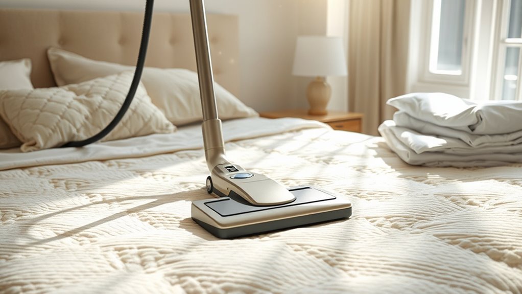 vacuum and clean bedding