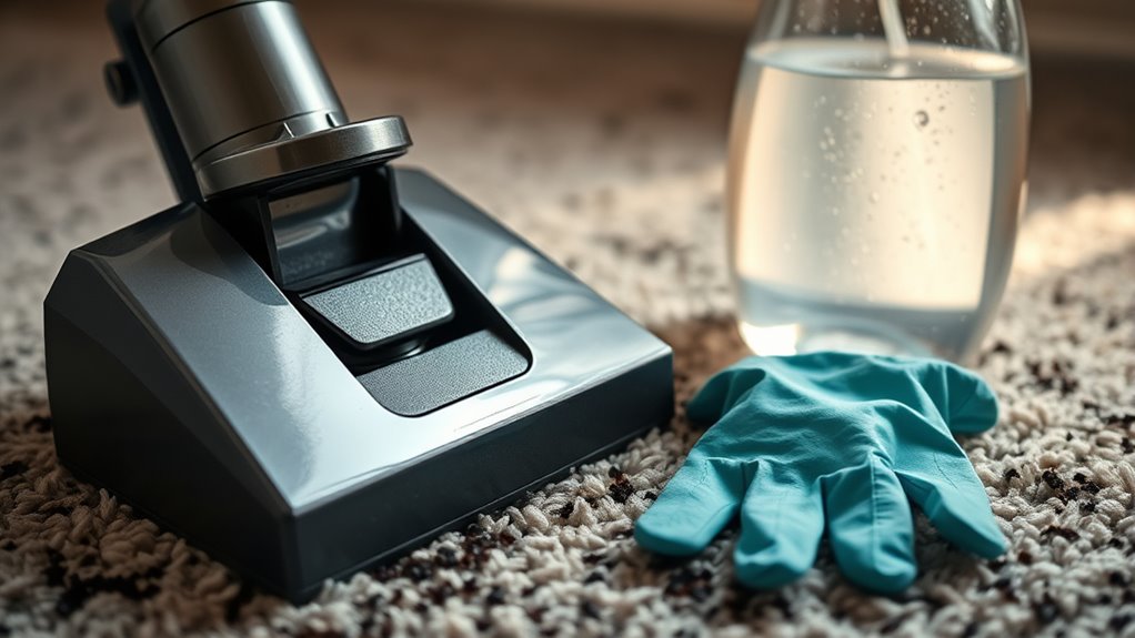 vacuum and clean mold