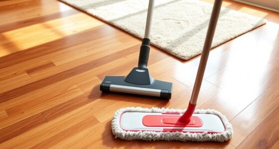 vacuum and mop floors