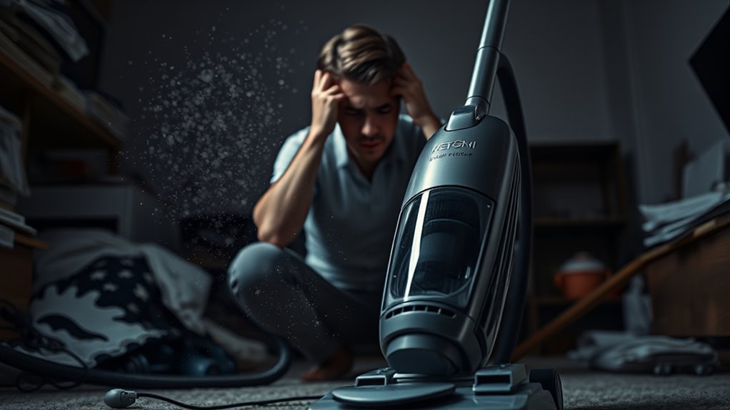 vacuum noise increases stress