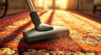 vacuum rugs regularly carefully