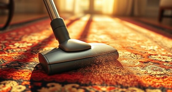 vacuum rugs regularly carefully