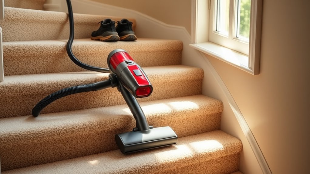 vacuum stairs with precision