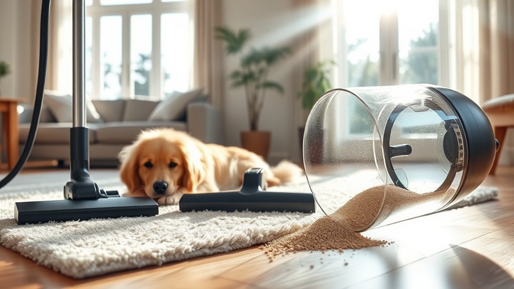 vacuuming pet dander effectively