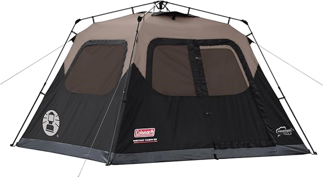 various capacity camping tents