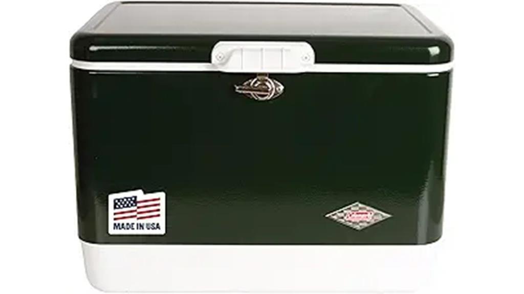 vintage steel belted cooler