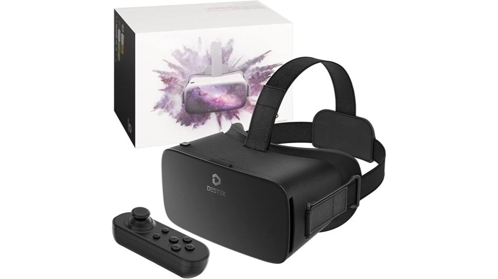 vr headset with controllers