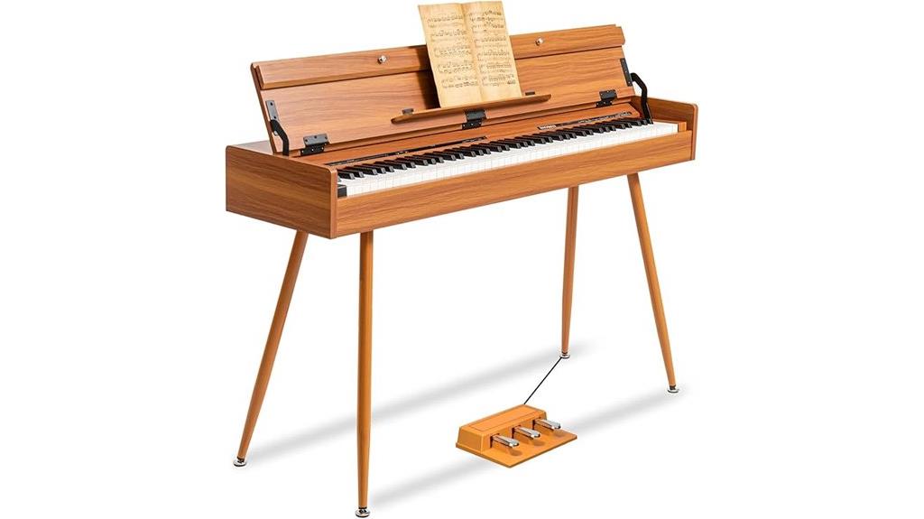 weighted digital piano features