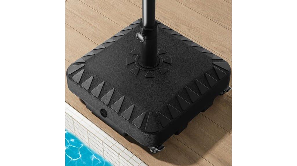 wheeled patio umbrella stand