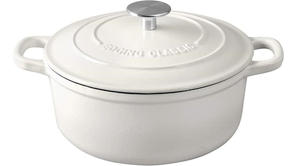 white 7 quart cast iron