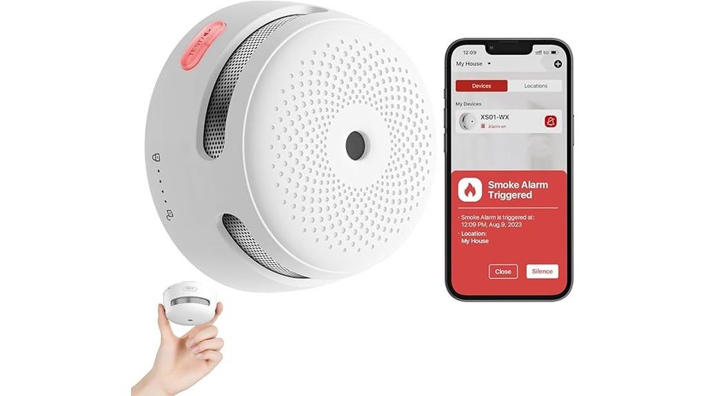 wi fi smoke detector with battery