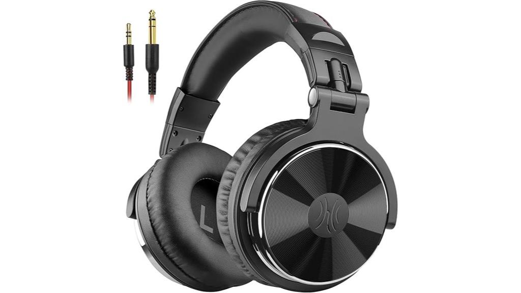 wired studio monitor headphones