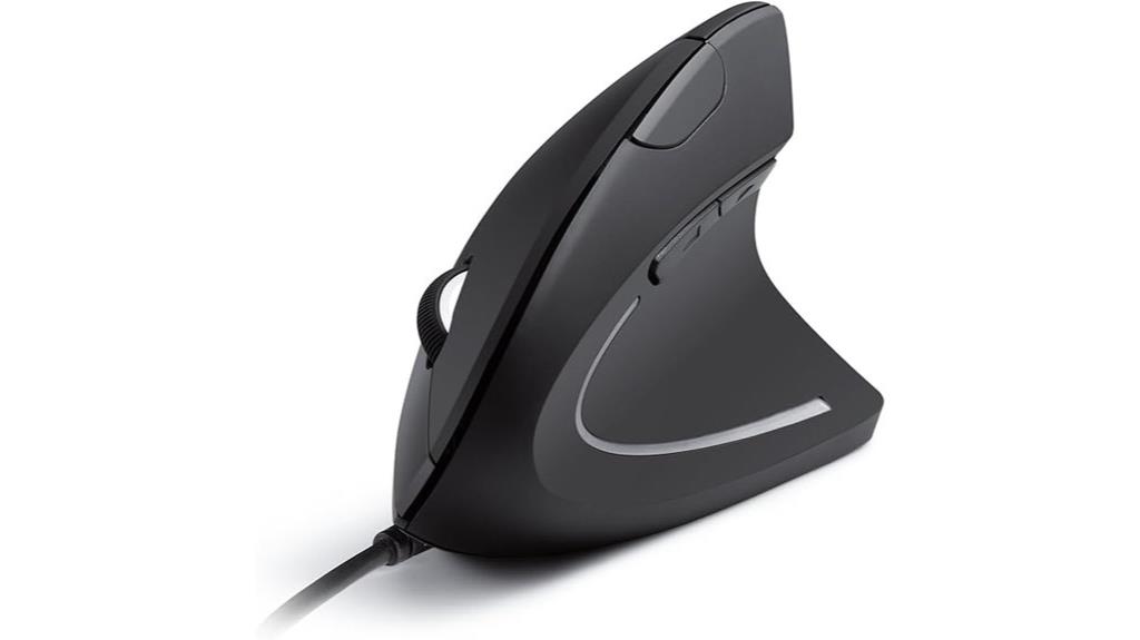 wired vertical mouse features