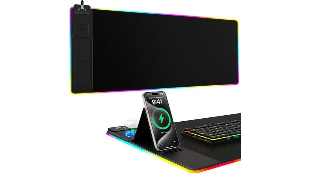 wireless charging rgb mousepad