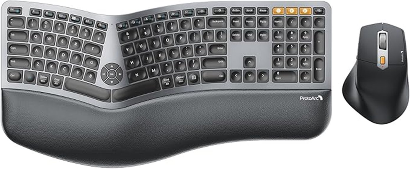 wireless ergonomic keyboard