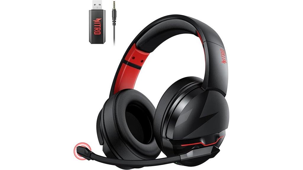 wireless gaming headset noise canceling