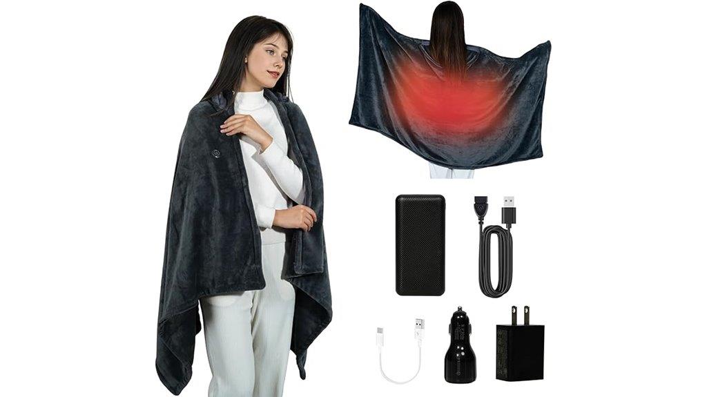 wireless hooded heated blanket