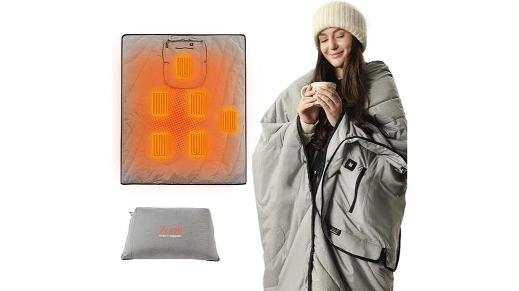 wireless rechargeable heated blanket