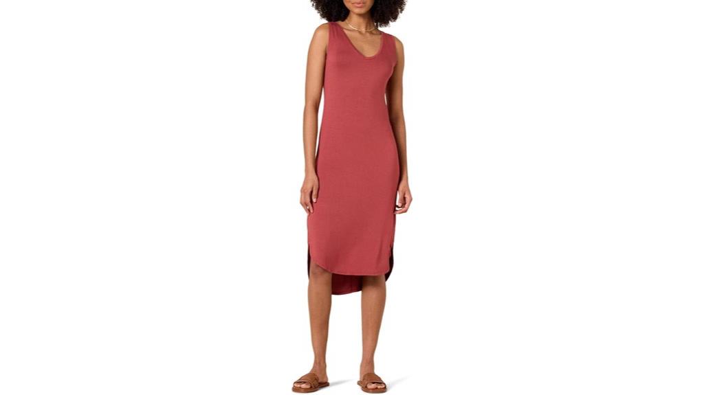 women s jersey v neck dress