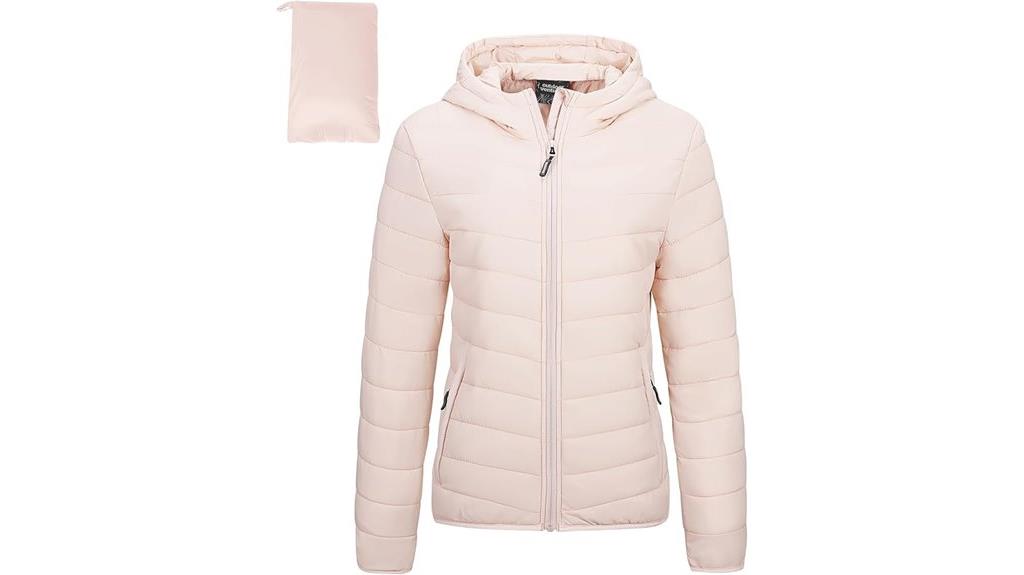 women s lightweight hooded puffer