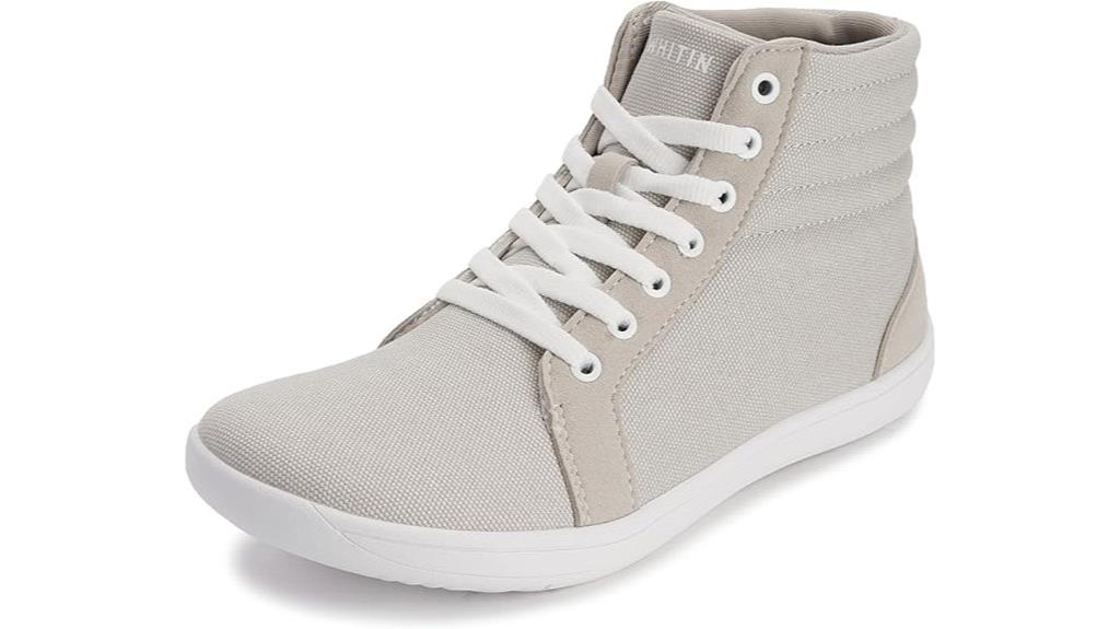 women s wide canvas sneakers