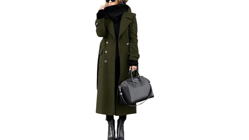 women s wool belt coat