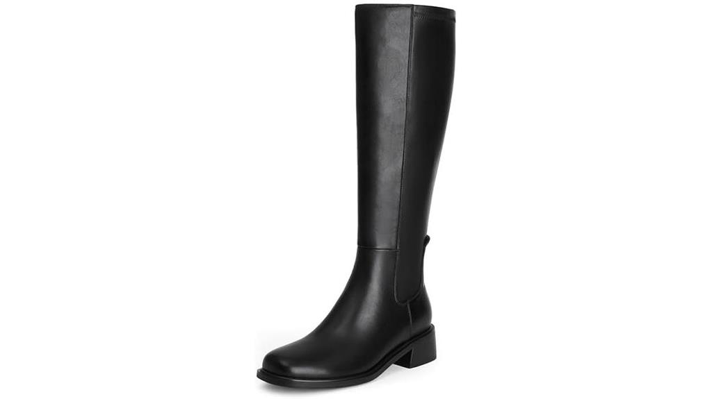women s zipper knee boots