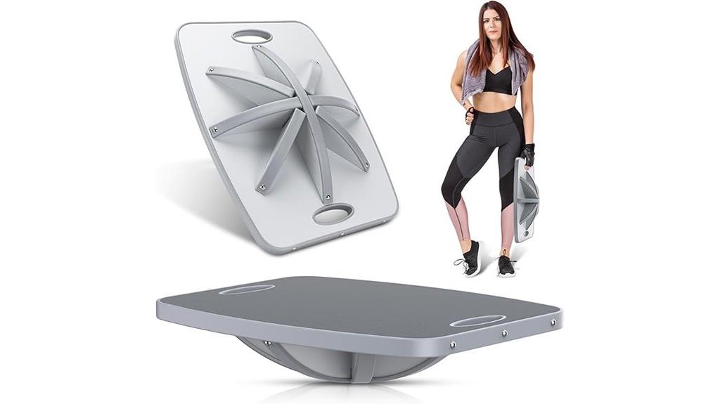 wood balance board workout