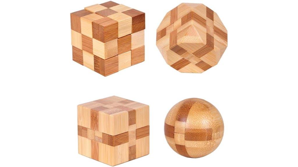 wooden 3d puzzle set
