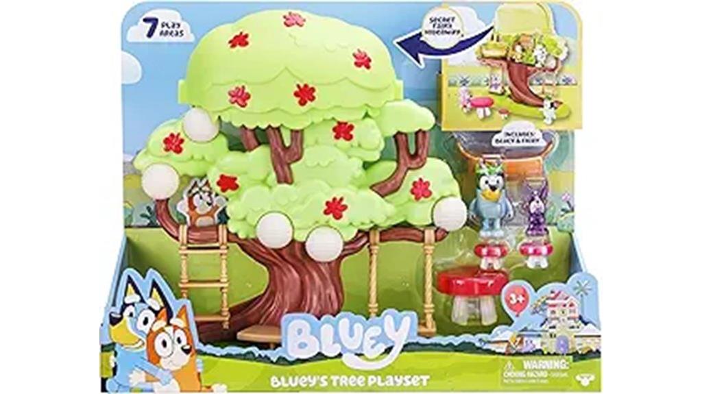 bluey themed treehouse playset