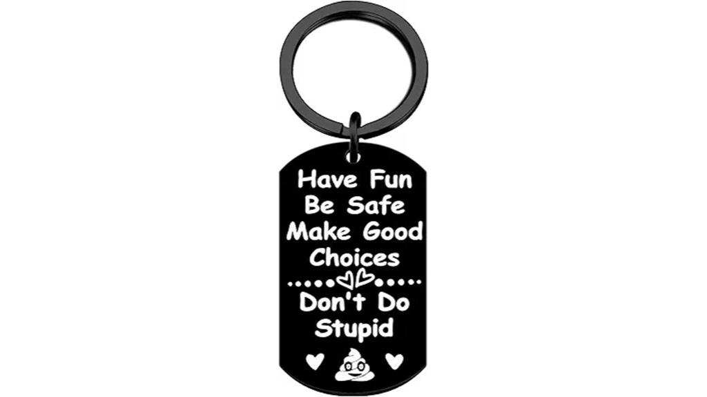 holiday gag gift keychain