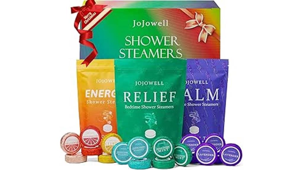 relaxing shower steamers set