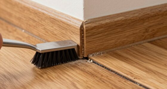 clean edges regularly dust