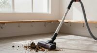 cleaning mud and debris