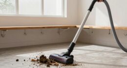 cleaning mud and debris