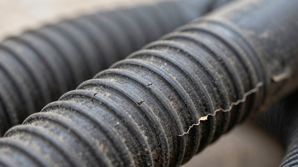 clogged or worn hoses