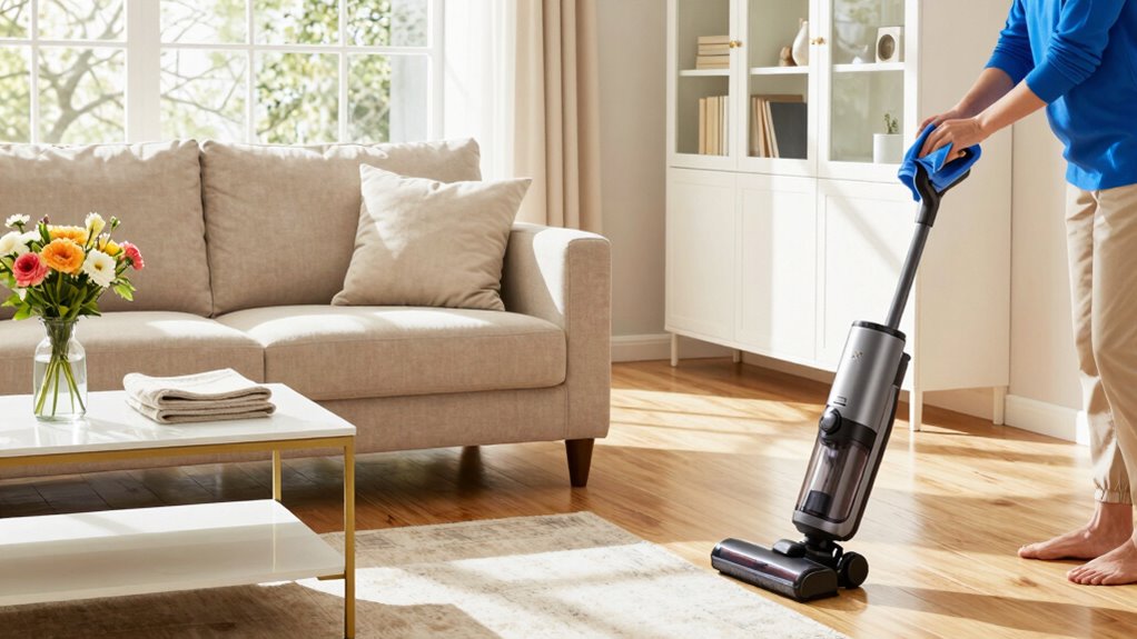 control dust through routine