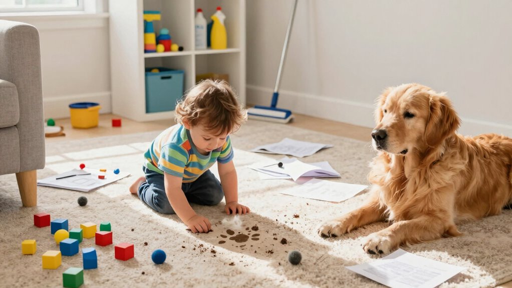 daily pet and kid cleanup