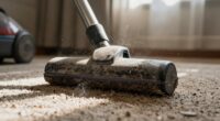 dirty vacuum spreads dust